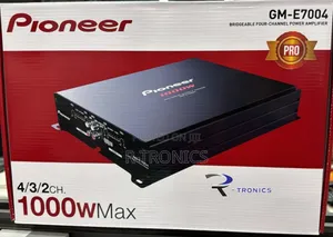 Pioneer Car Amplifier, 4 Channel Bridgeable GM-E7004