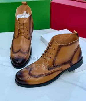Boots Brown for Men's Clark's Material Leather