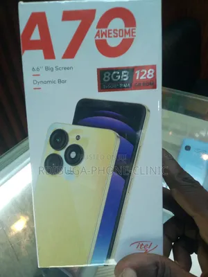 New Itel A70 128 GB Black