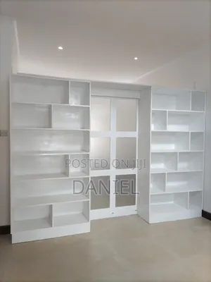 Book Shelves and Multipurpose Wardrobe White Color