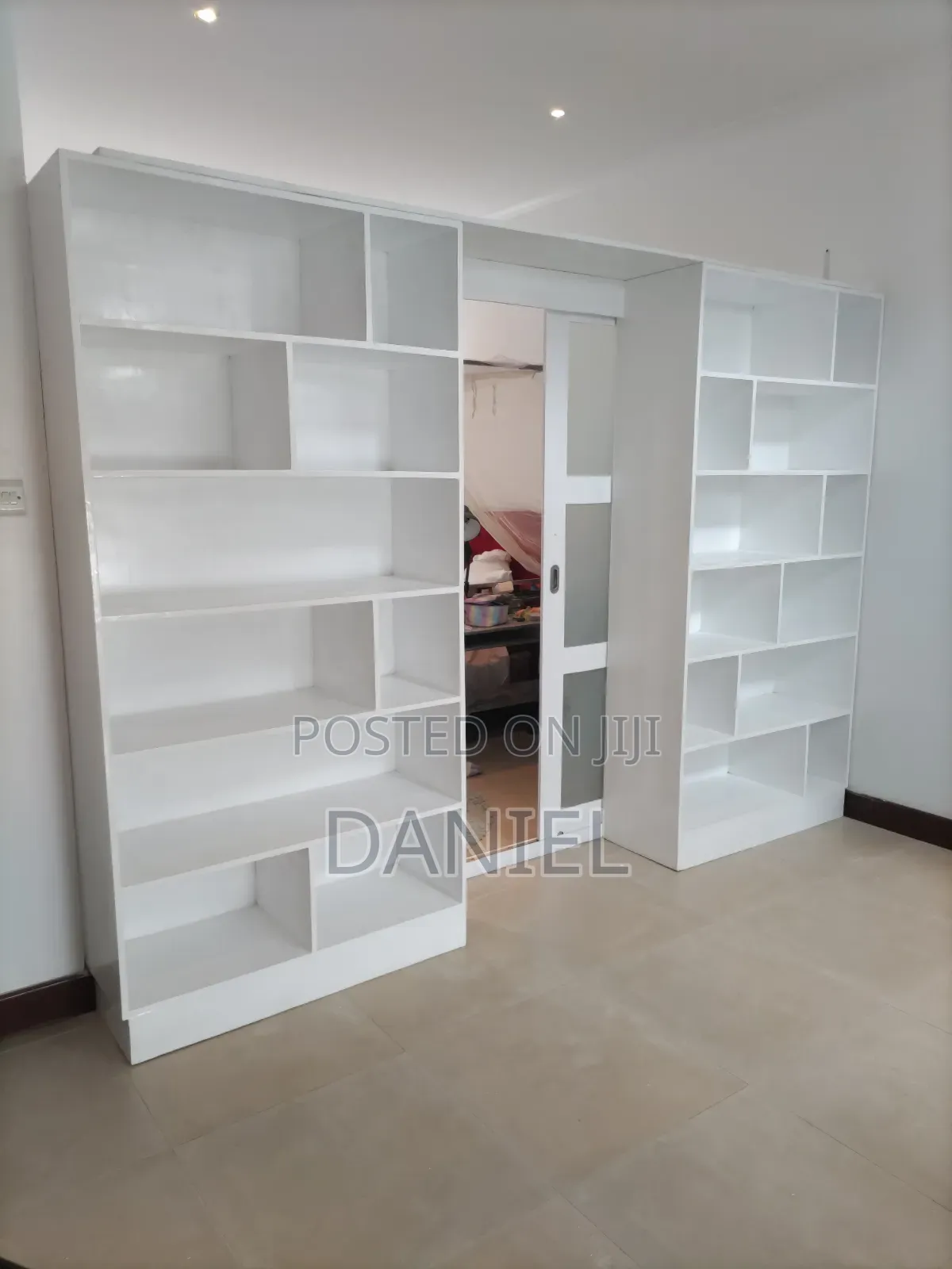 Book Shelves and Multipurpose Wardrobe White Color