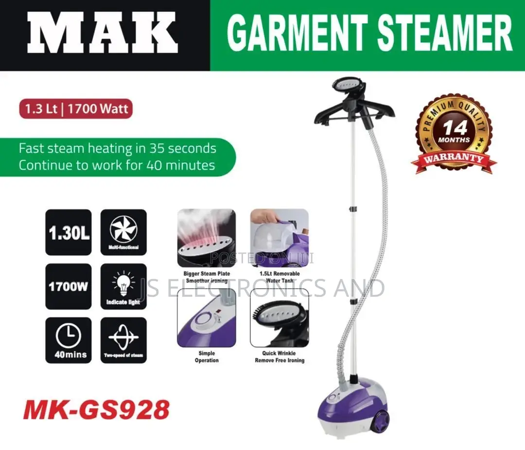 GARMENT STEAMER (Pass Ya Mvuke) Ujazo. 1.3L Original