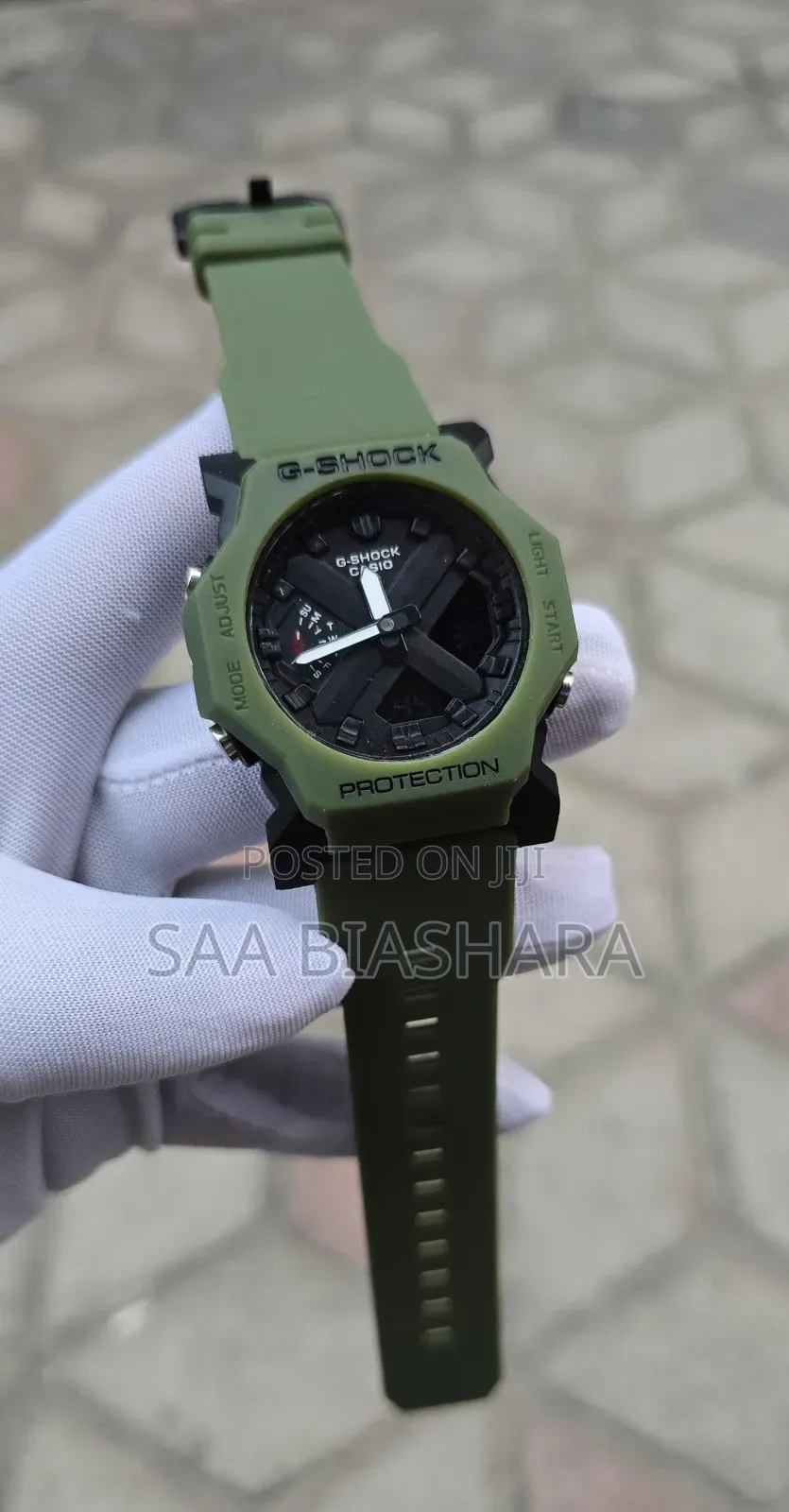 G Shock Original Digital and Analog Green Army