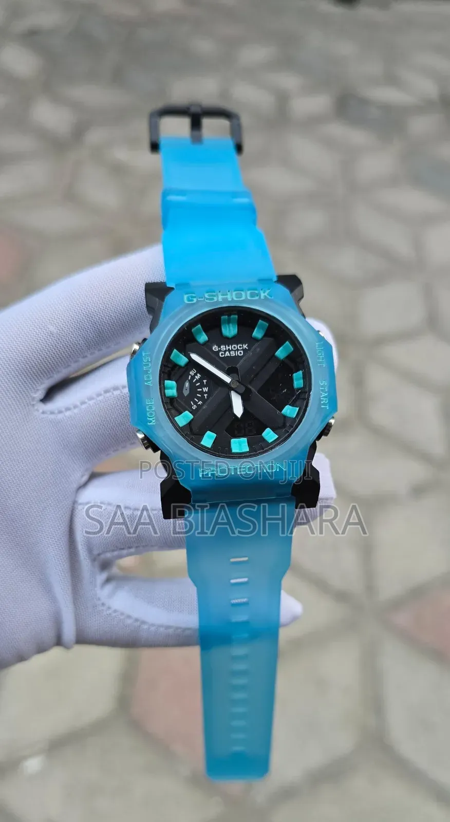 G Shock Original Digital and Analog Light Blue
