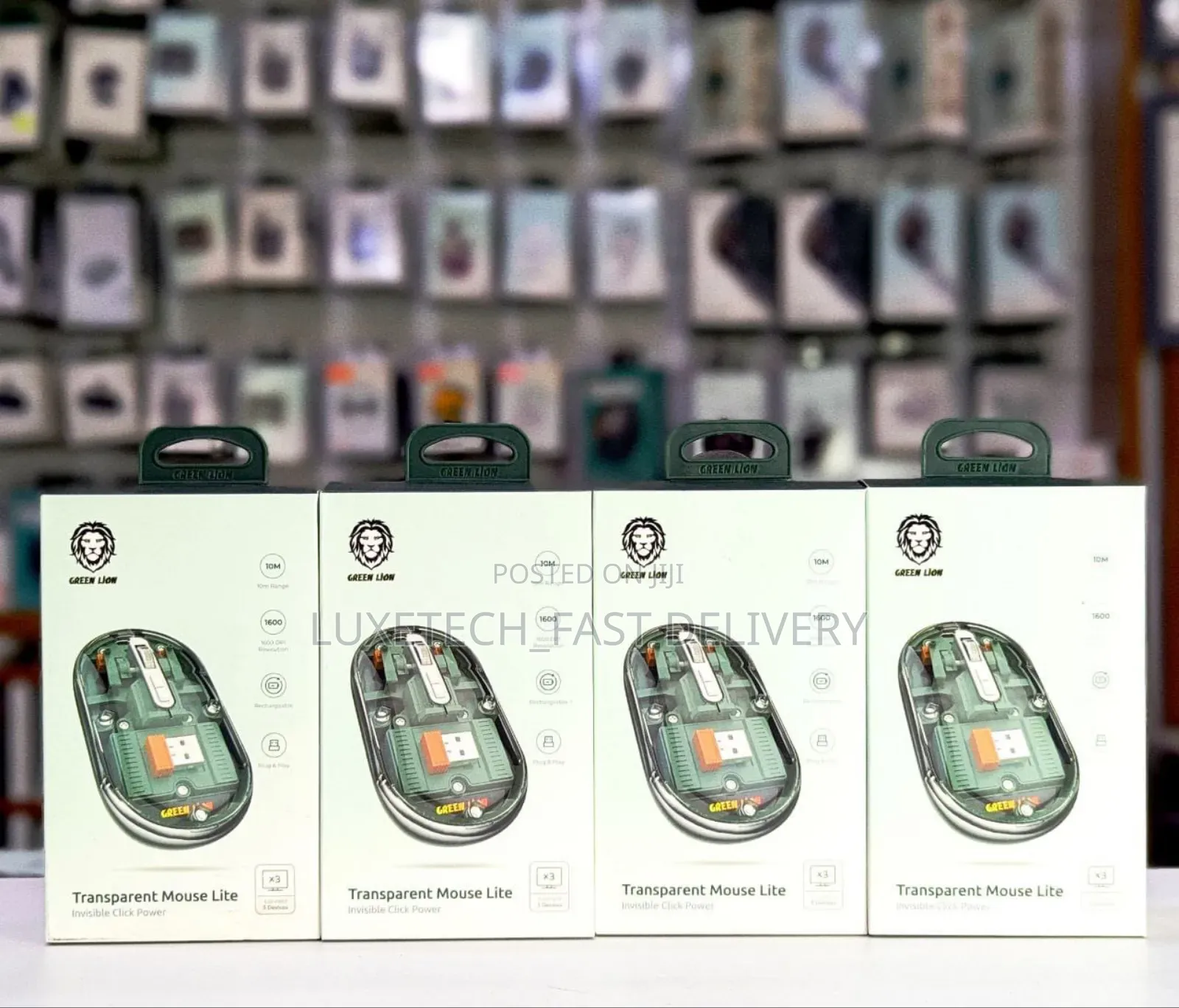 Green Lion Transparent Mouse Lite