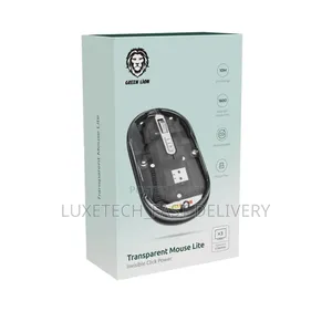 Green Lion Transparent Mouse Lite Invisible Click Power