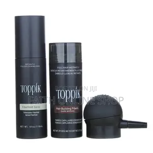 Toppik Hair Fiber, Holding Spray, Applicator Pump Set