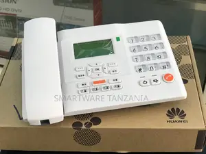 Huawei Gsm Sim Card Land-line Table Phone With Fm, White