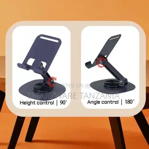 Foldable Tablet Stand Mobile Holder With 360° Swivel Base
