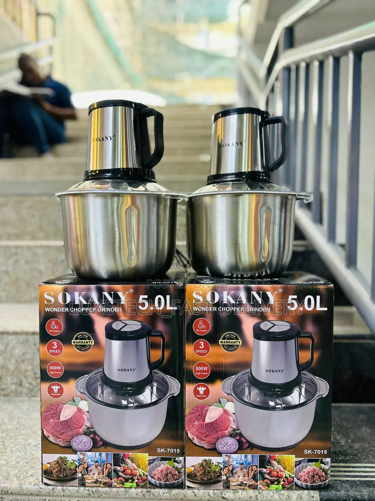 Sokany Food Chopper and Meat Grinder 5L