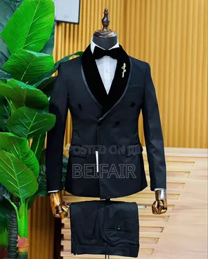 Black Double Breasted Suit |