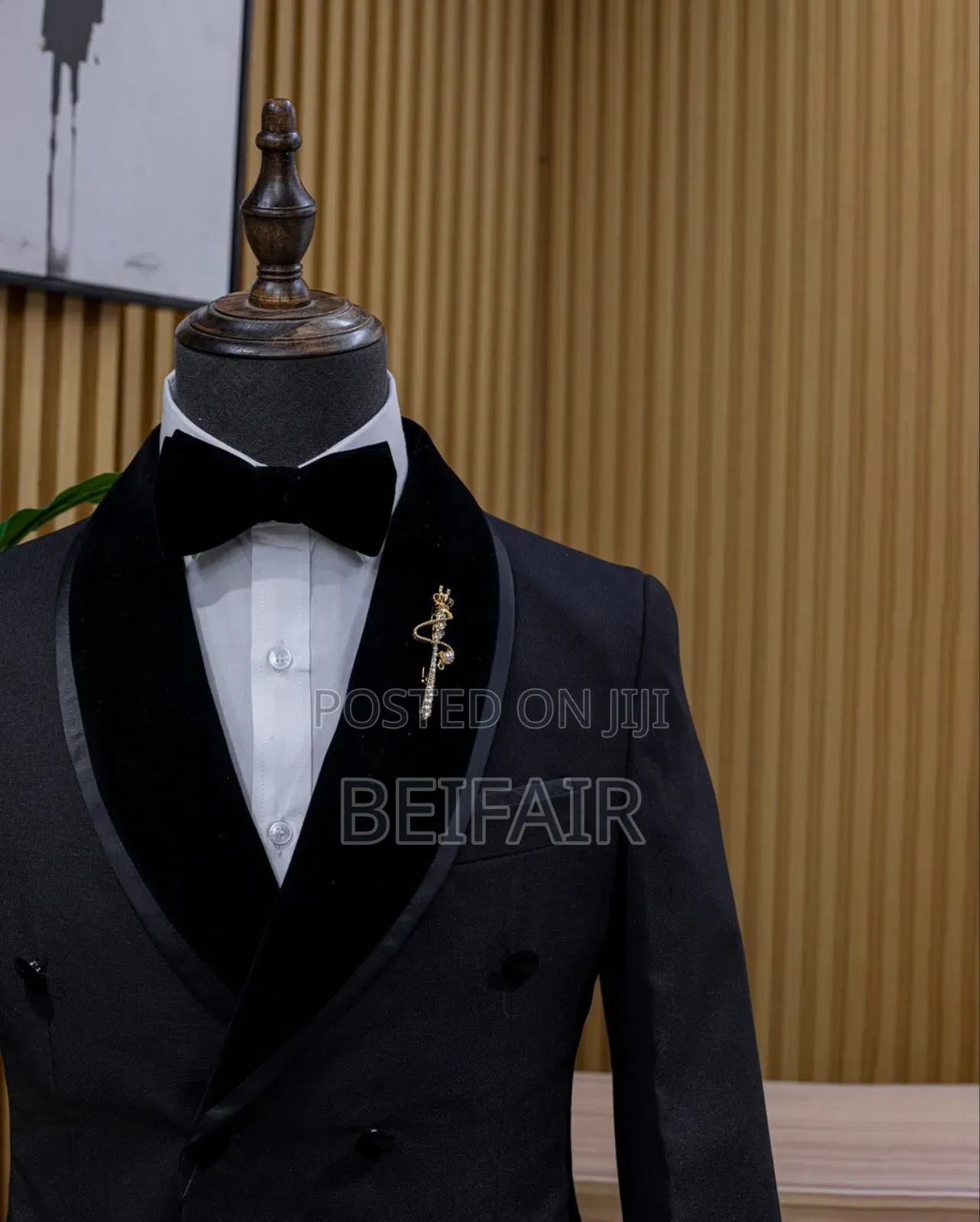 Black Double Breasted Suit |