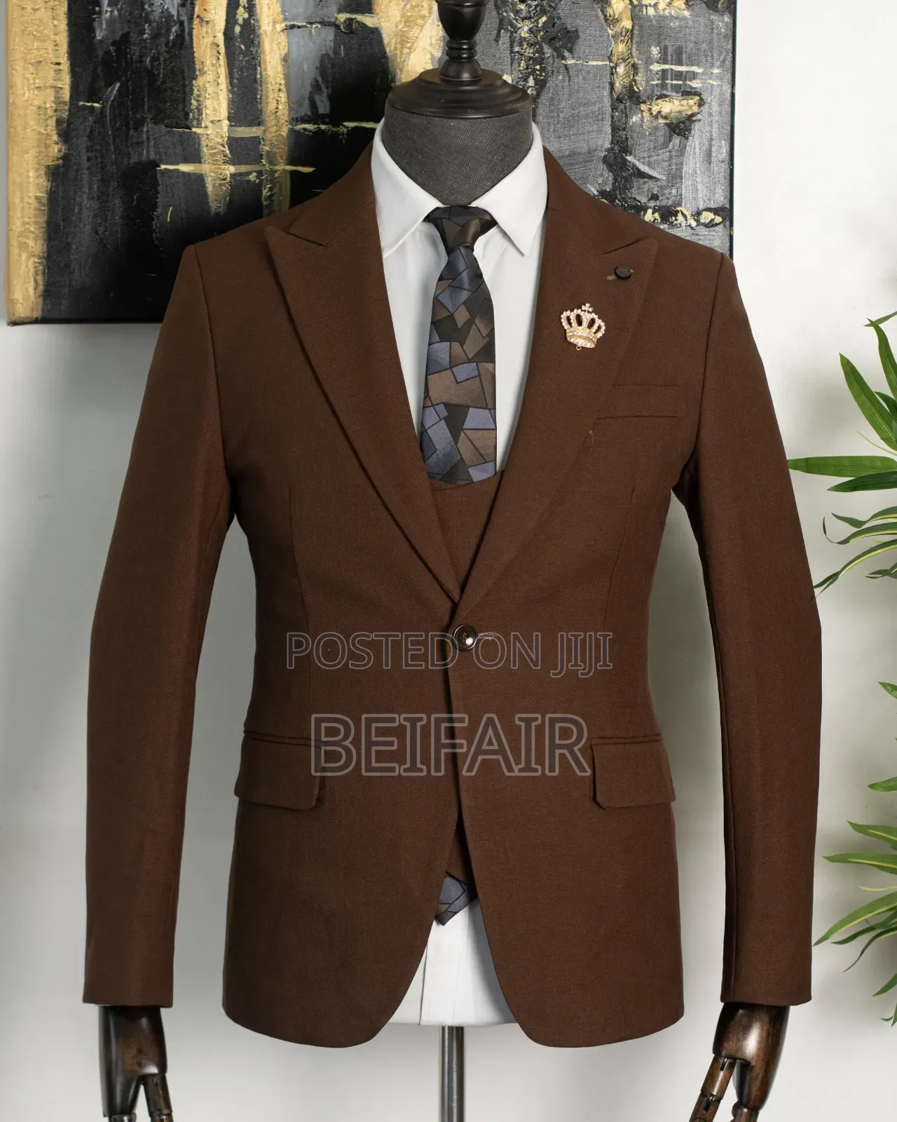 Dark Brown Color Suit | Suti