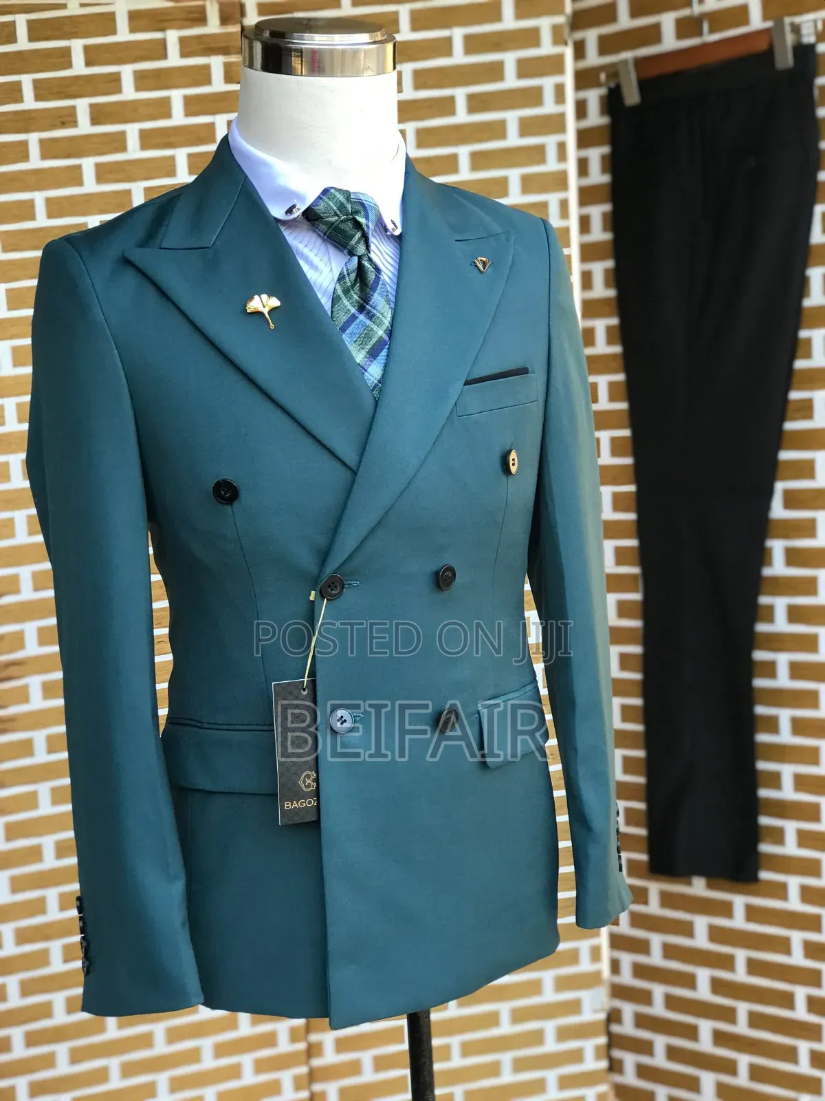 Navy Blue and Black Suit | Suti