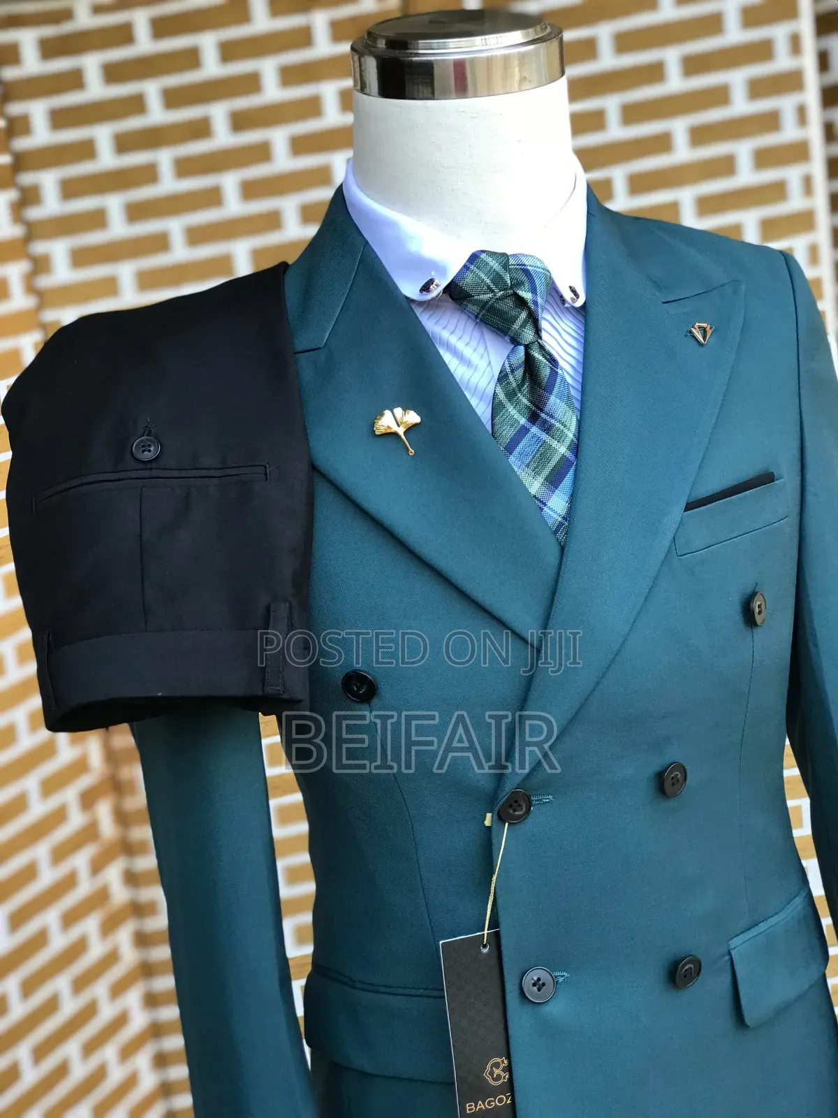 Navy Blue and Black Suit | Suti