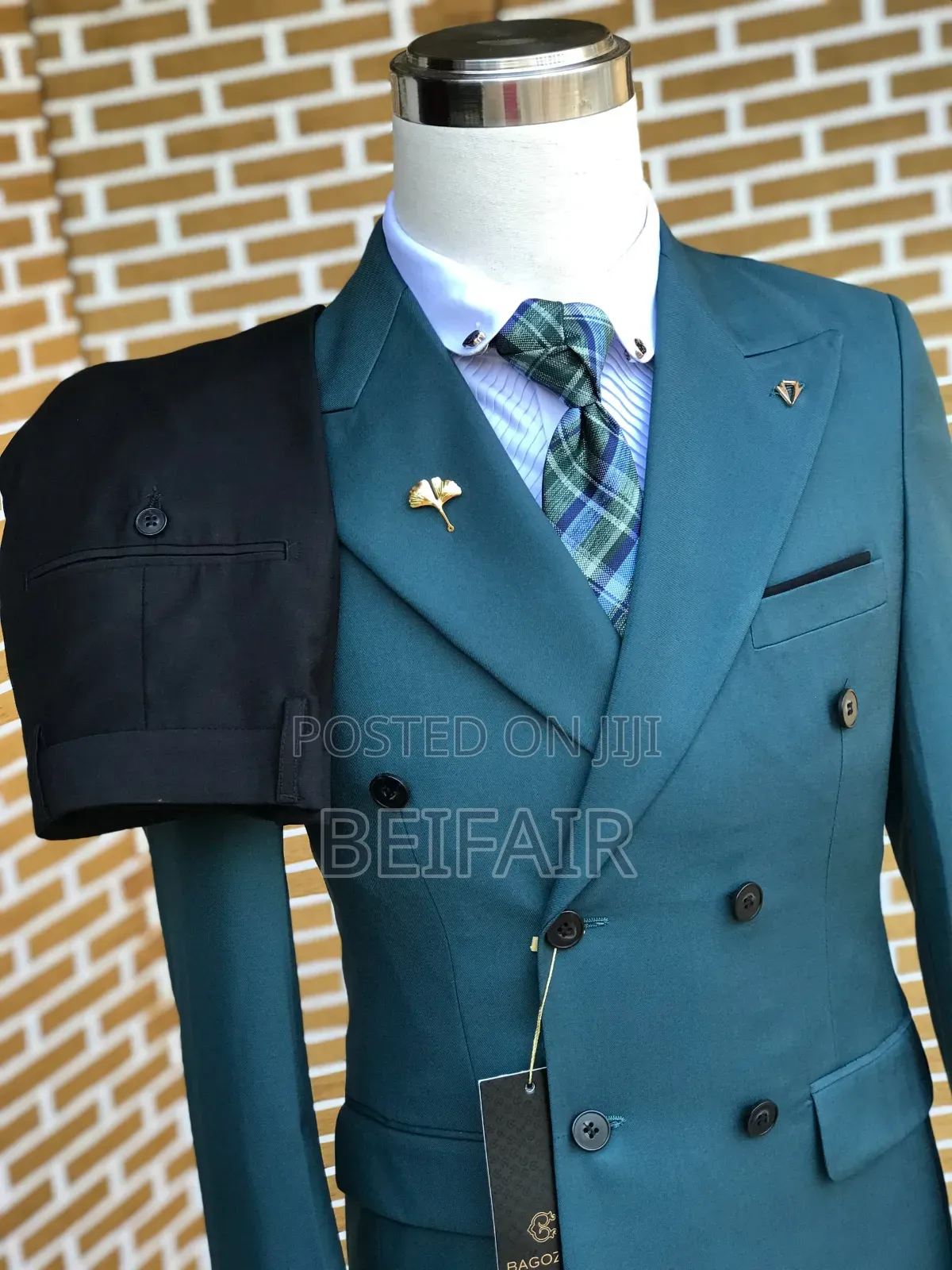 Navy Blue and Black Suit | Suti