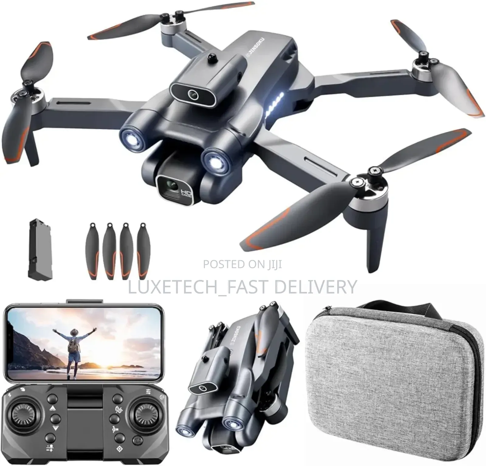 P12 Pro Drone With Intelligent Obstacle Avoidance | Dual HD Camera