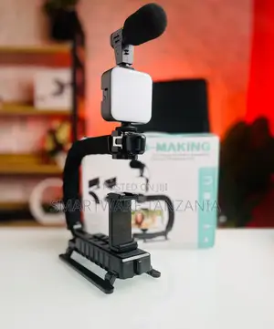 Tripod Stand Led Light Phone Holder Clip For Making Videos