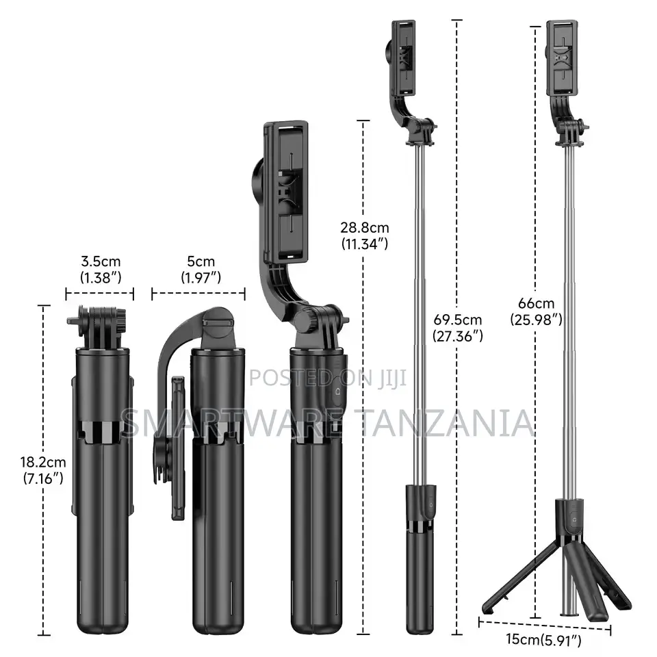 Selfie Stick Tripod Phone Holder Desktop Stand Extendable
