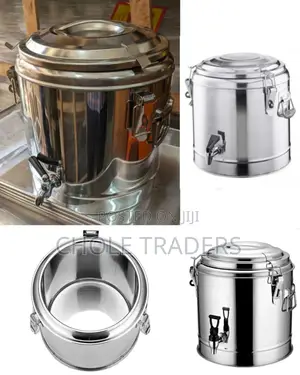 Commercial Insulation Barrel Stock Pots With Water-Tap