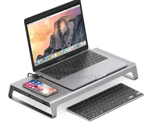 Aluminum Alloy Monitor Stand, Laptop Computer Desk Organizer