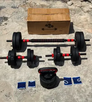 30kg PVC Plastic Dummbells Set