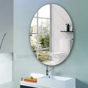 Wall Mounted Mirror Oval Frameless Full Length Mirror