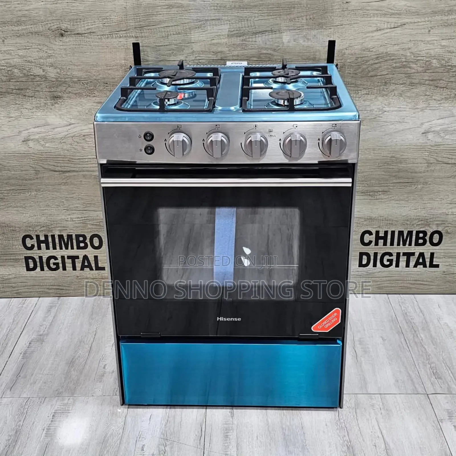 Hisense 4plates Gas With Electric Oven 60x58