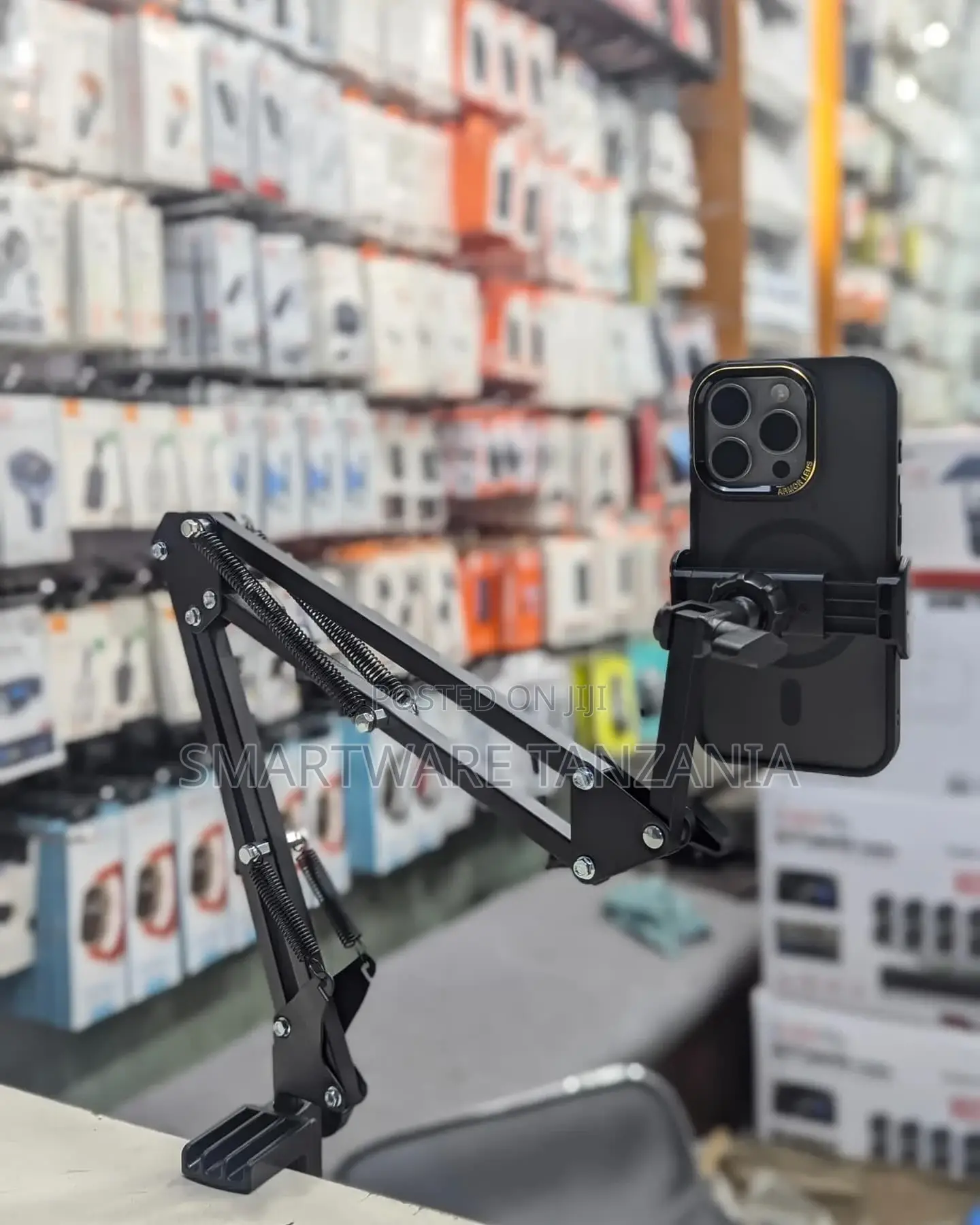 Flexible Arm Clamp Clip Phone Mount Stand For Filming