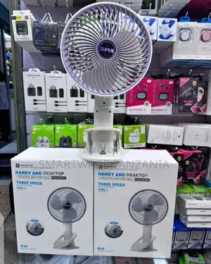 4 In 1 Clip Fan Usb Rechargeable, 3 Speeds Desktop Fan