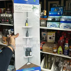 4 Tier Telescopic Shower Corner Rack Bathroom Shelf Stand