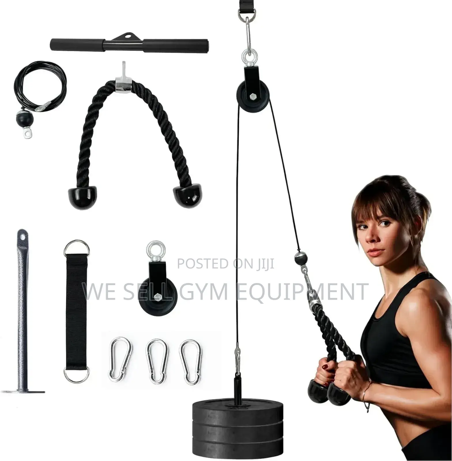 Pulley System Cable Portable Handle Machine