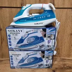Heavy Duty Steam Iron 300ml Water Tank Anti Calc Anti Dri