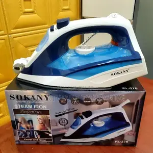 Steam Iron 2000 Watts Ceramic Coated Sole Plate, Fast Heati