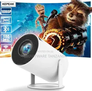 Rotatable Projector, Bedroom Outdoor Phone HDM, USB, Laptop