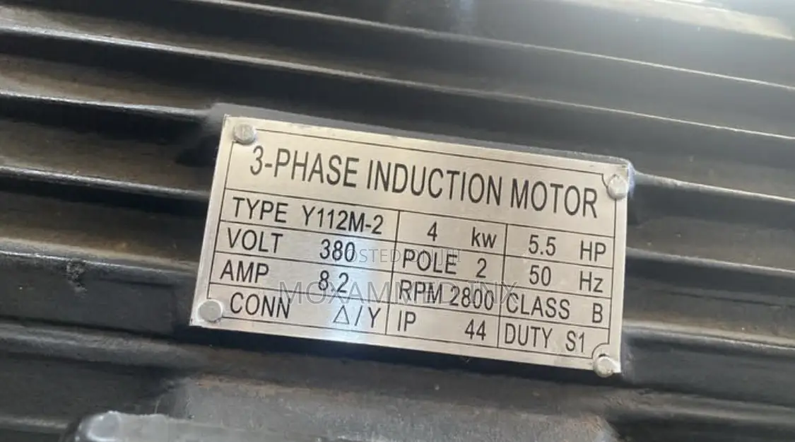 3 Phase Induction Motor 5.5hp
