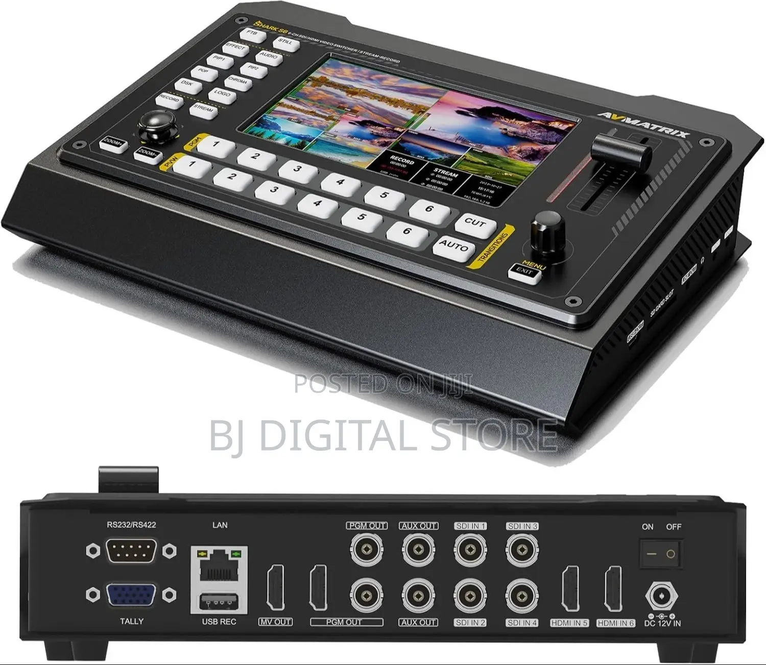 AVMATRIX Shark S6 6-Channel HDMI/SDI Video Switcher