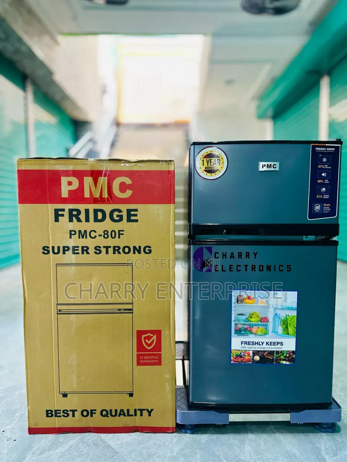 *PMC FRIDGE High Quality With Powerful Compressor 80L*