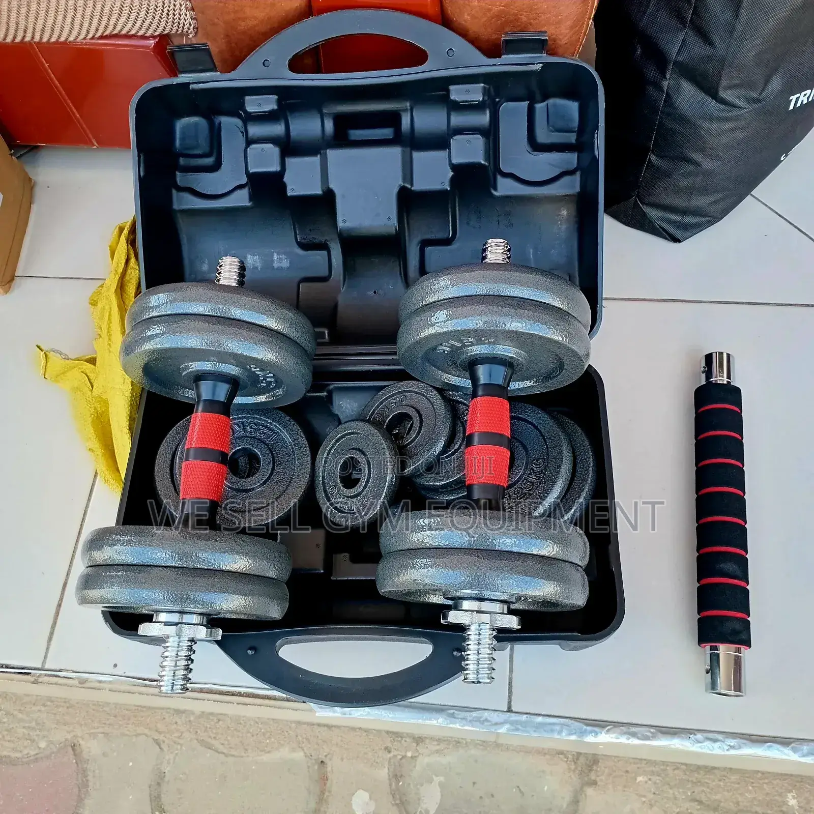 30kg Dumbbells Set Adjustable Weight Size