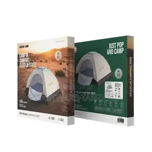 Camping Tent For 2-3, Windproof Uv Protection, Easy Setup