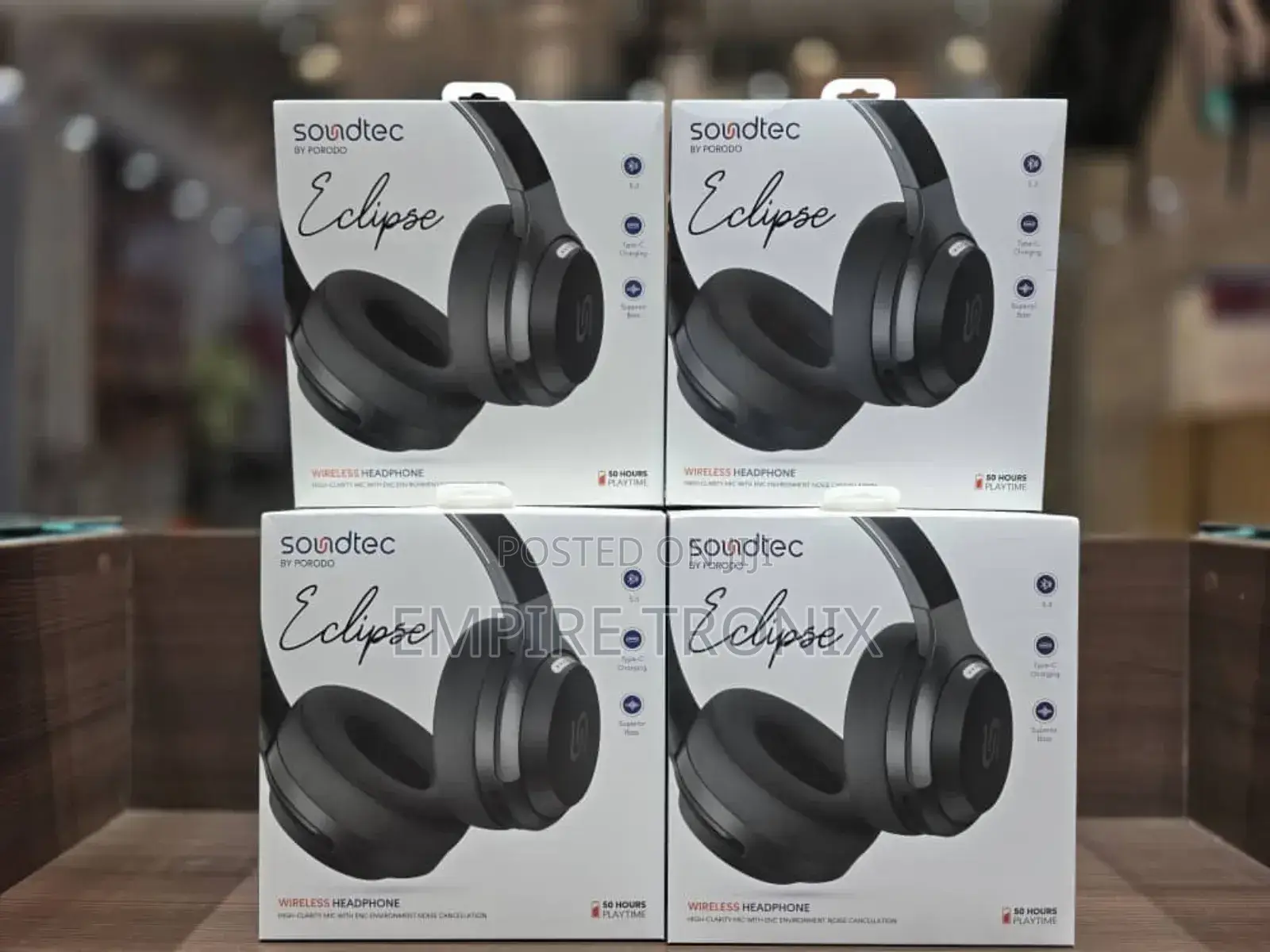 Porodo Soundtec Eclipse Wireless Over-Ear Headphone