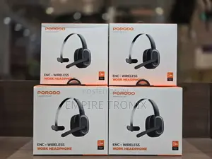 Porodo ENC Wireless Work Headphone – Noise-Cancelling Mic