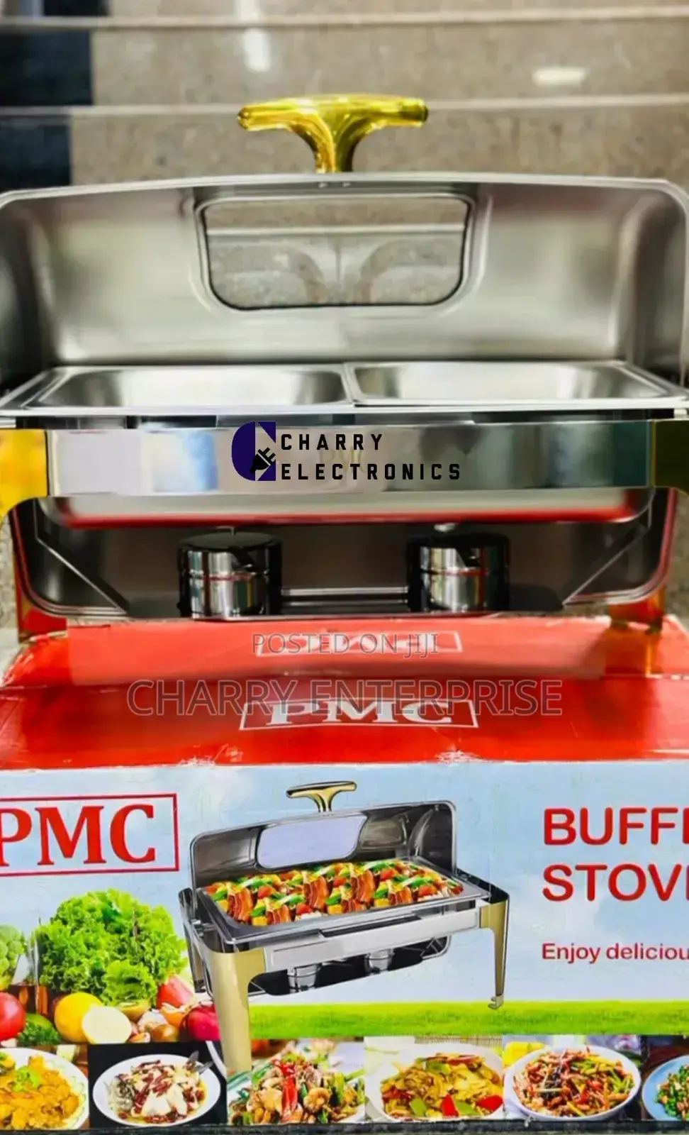 PMC Stainless Steel SAVING DISH/CHAFING Dish/Buffet Stove 9L