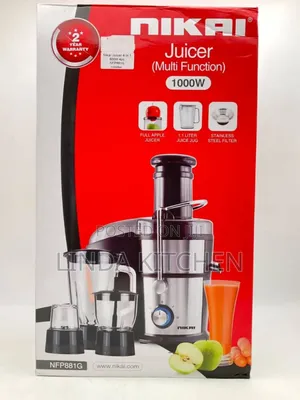Nikai Multifunction Juicer 4 in 1, 1000w