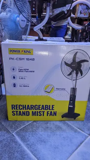 Rechargeable Stand Mist Fan 18"