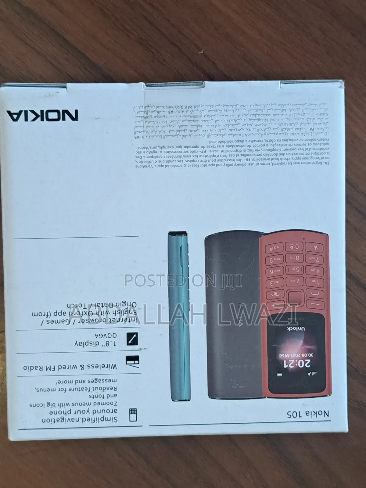 New Nokia 105 Blue