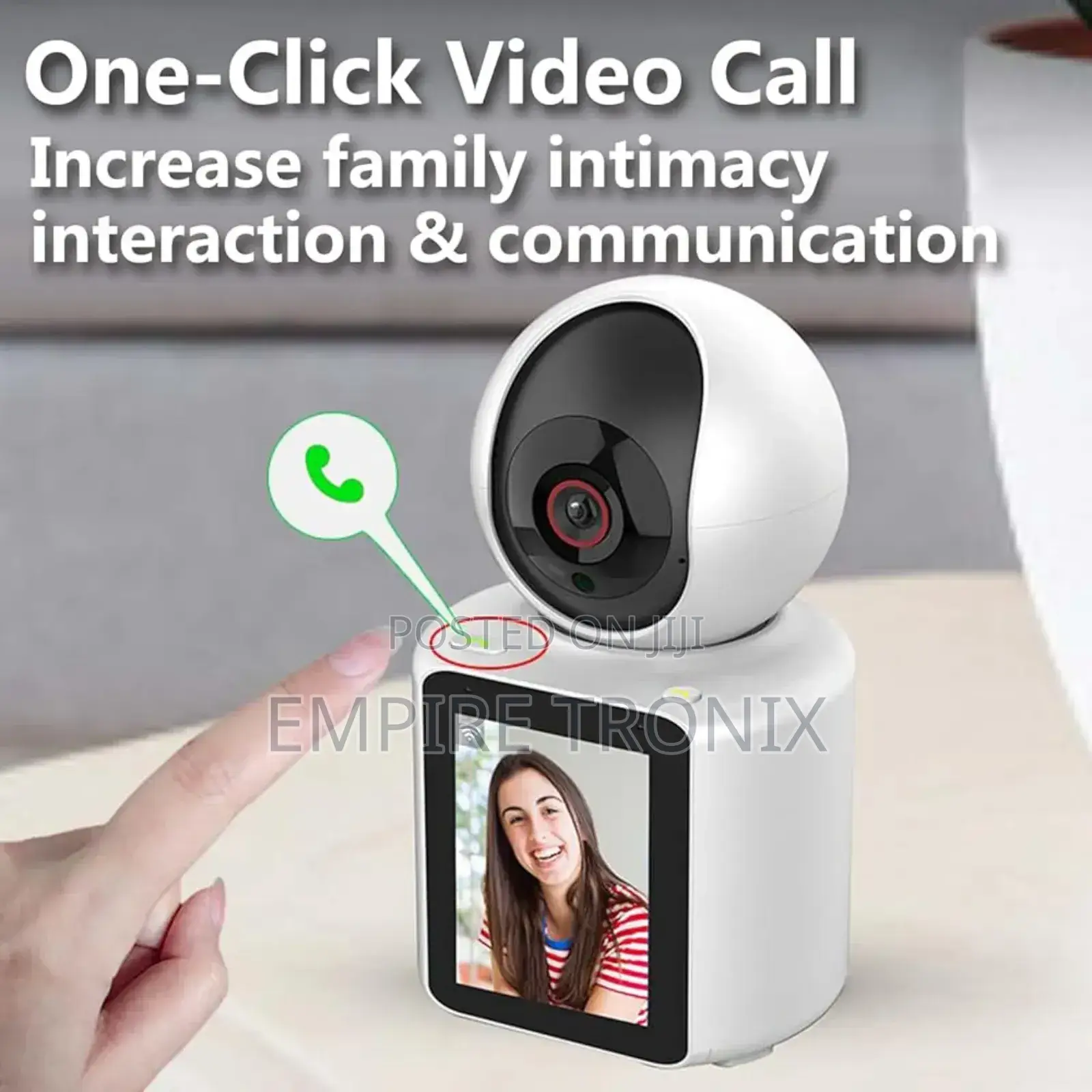 Video Call Camera 1080P With 2.8" HD Screen, Two-Way Talk