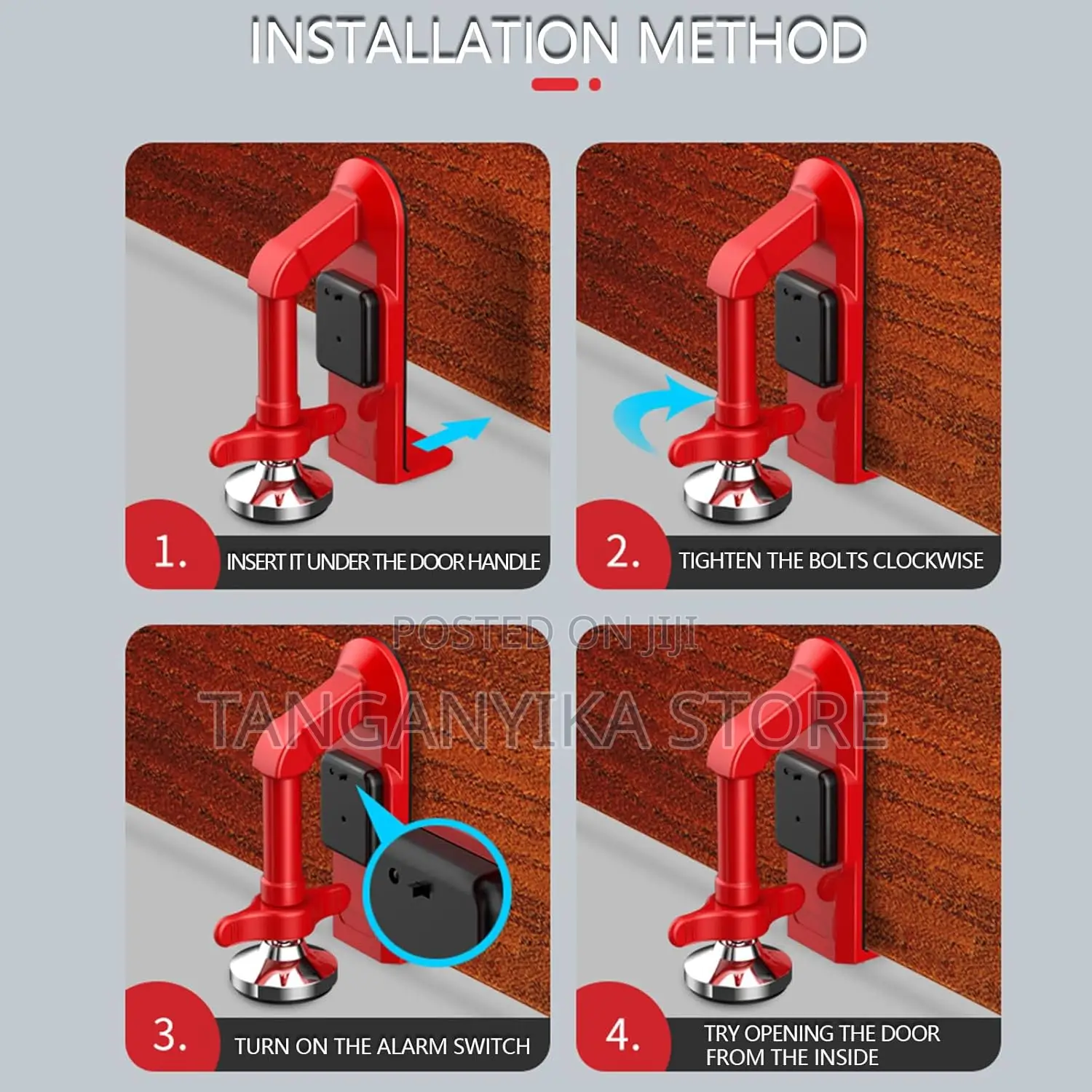 Portable Alarm Door Stopper