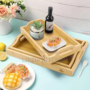 Wooden Tray 3pcs