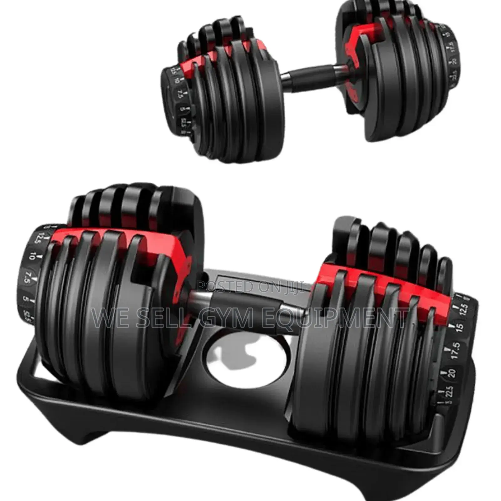 Adjustable Dumbbell Pair 2.5kg Up 24kg